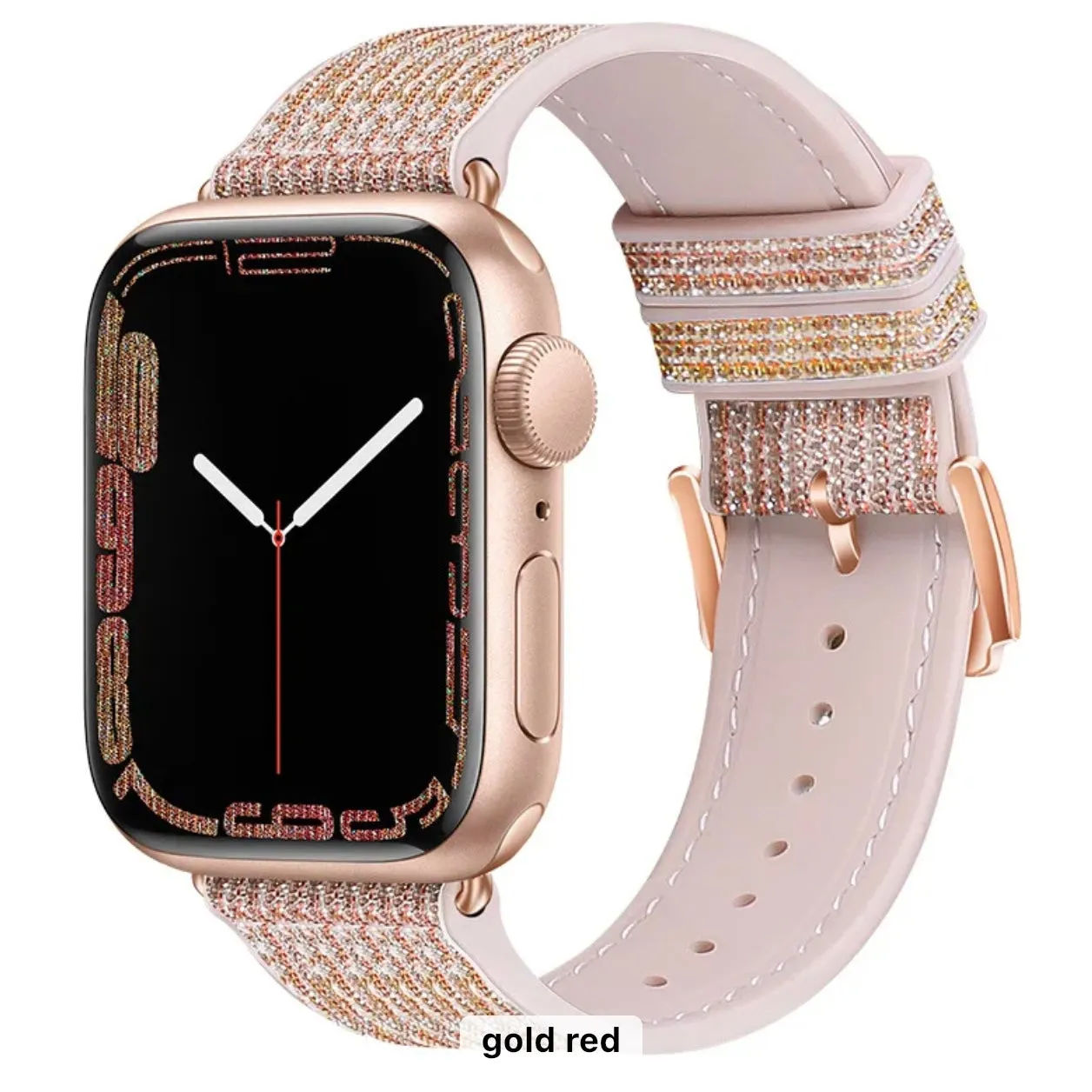 Glittering Prism Silicone Sports Band For Apple Watch Multiple Colors Available