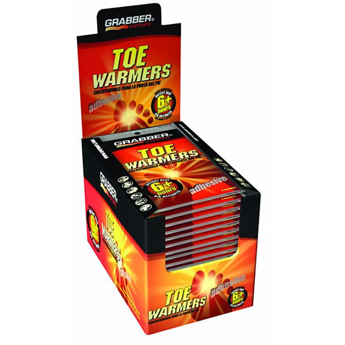 Grabber Warmers 6  Hour Adhesive Toe Warmers - 40 Pair Box