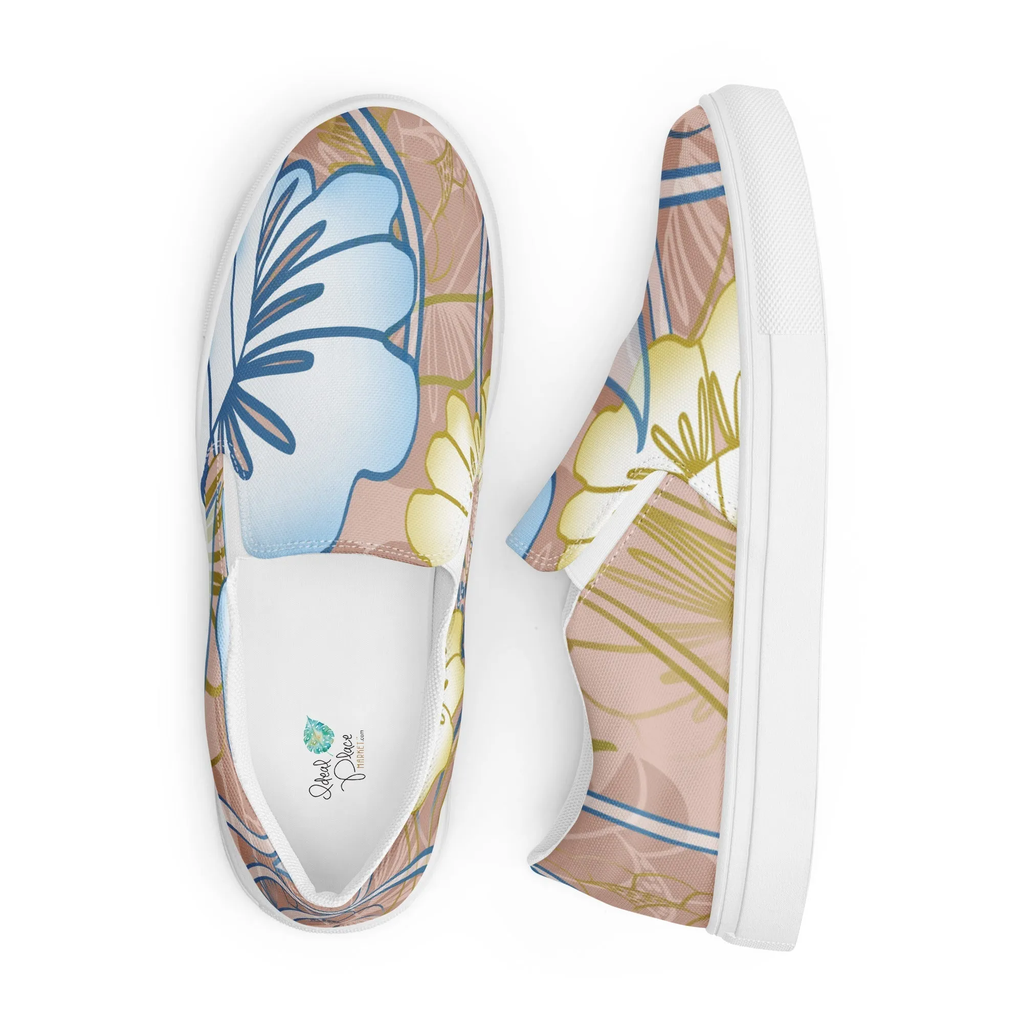 Hawaiian Garden Women’s Slip-on Canvas Sneakers