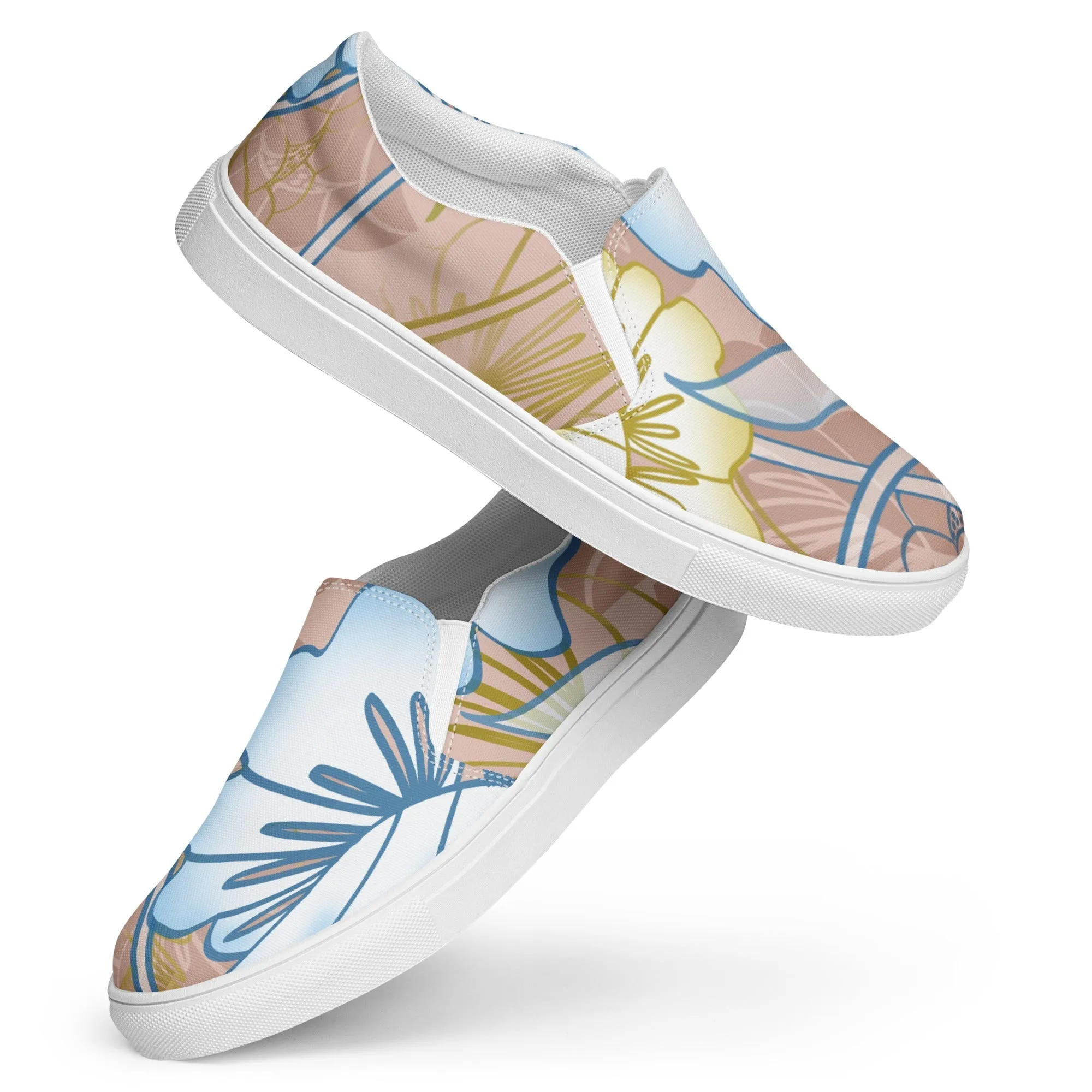 Hawaiian Garden Women’s Slip-on Canvas Sneakers