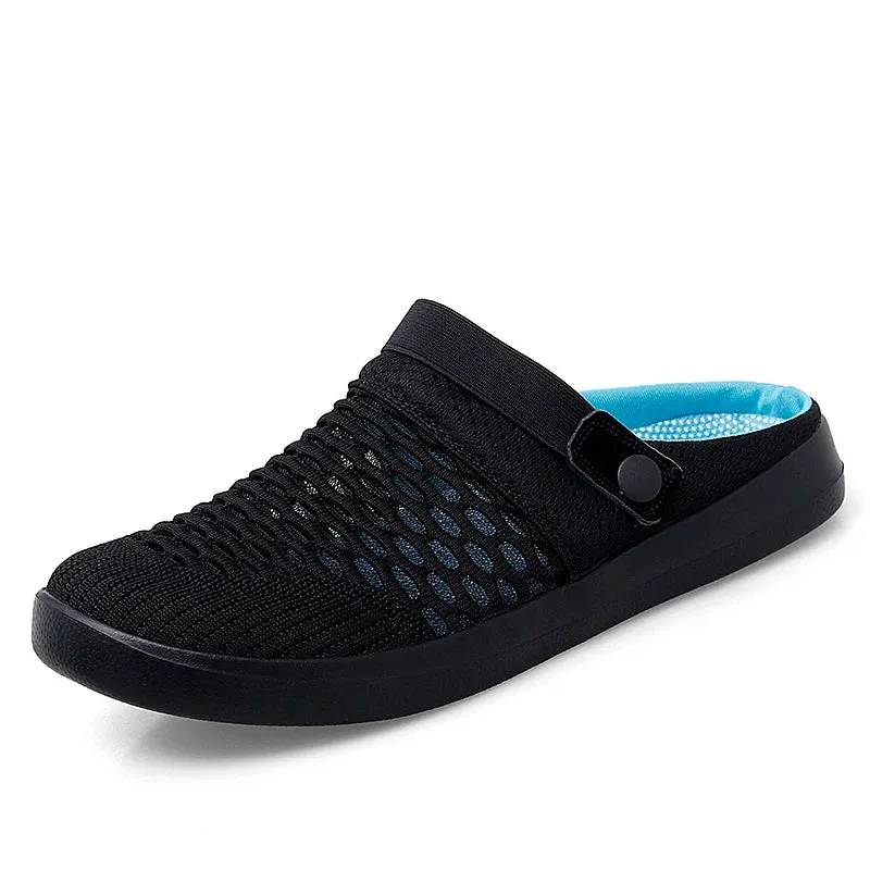 Hnzxzm Casual Breathable Men Sandals Summer Outdoor Lightweight Fashion Slippers New Arrivals Slip-on Male Mesh Beach Shoes for Male