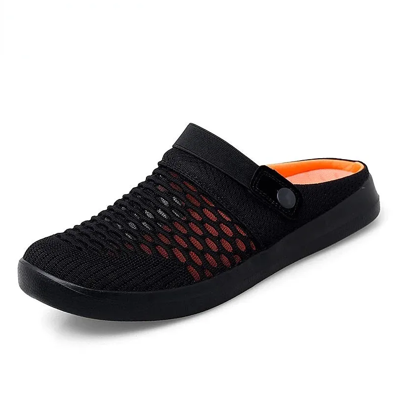 Hnzxzm Casual Breathable Men Sandals Summer Outdoor Lightweight Fashion Slippers New Arrivals Slip-on Male Mesh Beach Shoes for Male