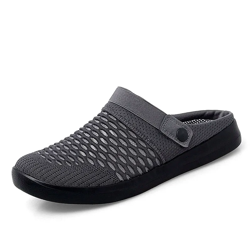 Hnzxzm Casual Breathable Men Sandals Summer Outdoor Lightweight Fashion Slippers New Arrivals Slip-on Male Mesh Beach Shoes for Male