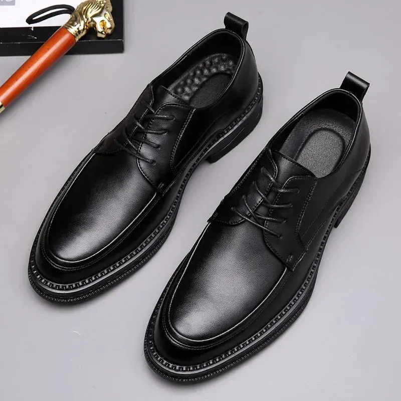 Hnzxzm Men's Business Shoes, Fashionable Low-Top Fashion Shoes, Men's Formal Business Dress Shoes 38-44