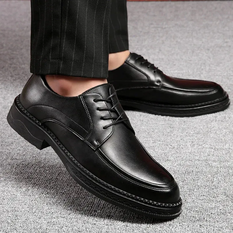 Hnzxzm Men's Business Shoes, Fashionable Low-Top Fashion Shoes, Men's Formal Business Dress Shoes 38-44