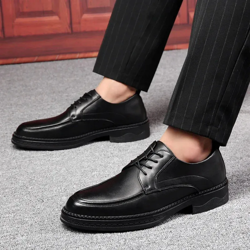 Hnzxzm Men's Business Shoes, Fashionable Low-Top Fashion Shoes, Men's Formal Business Dress Shoes 38-44