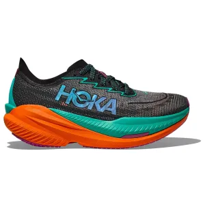 Hoka Mach X 2 Running Shoes - Mens - Black/Electric Aqua