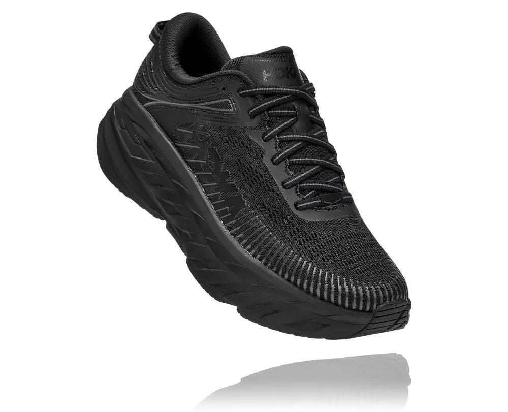 'HOKA' Women's Bondi 7 - Black / Black