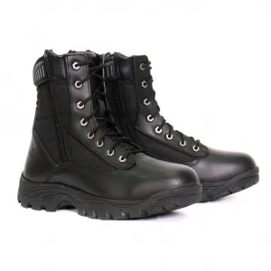 Hot Leathers BTM1012 Men's Black Leather Swat Style Lace Up Boots with