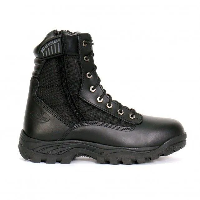 Hot Leathers BTM1012 Men's Black Leather Swat Style Lace Up Boots with