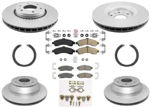 Improved Performance Disc Brake Rotors Pads Shoes for GM Trailblazer EXT 02-05