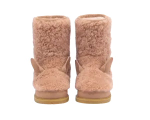 Irfi Boots | Pink Alpaca | Vintage Pink Sheep Wool