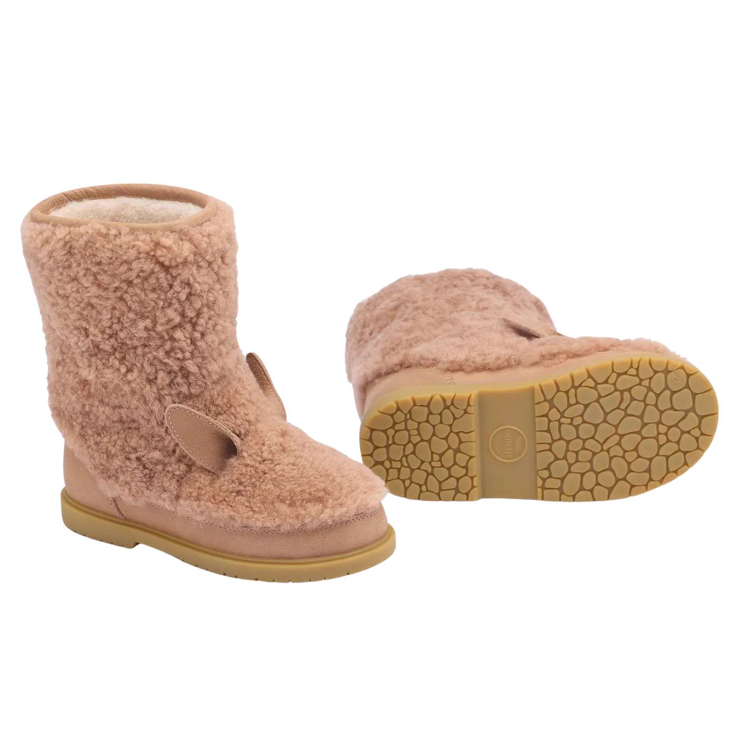 Irfi Boots | Pink Alpaca | Vintage Pink Sheep Wool