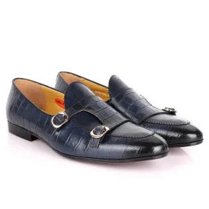 John Foster crocodile Leather Designed Monk Straps