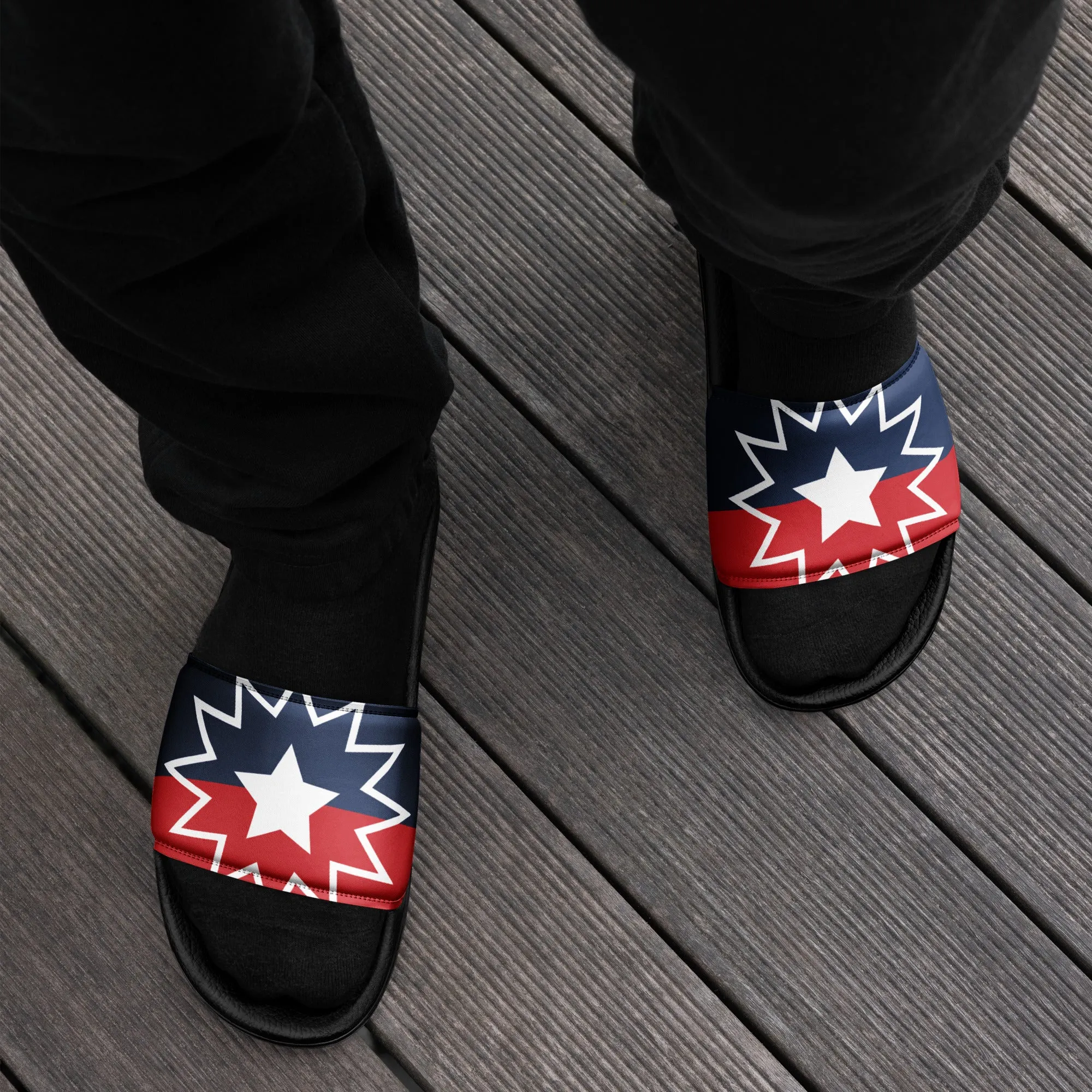 Juneteenth Flag Men's Slides