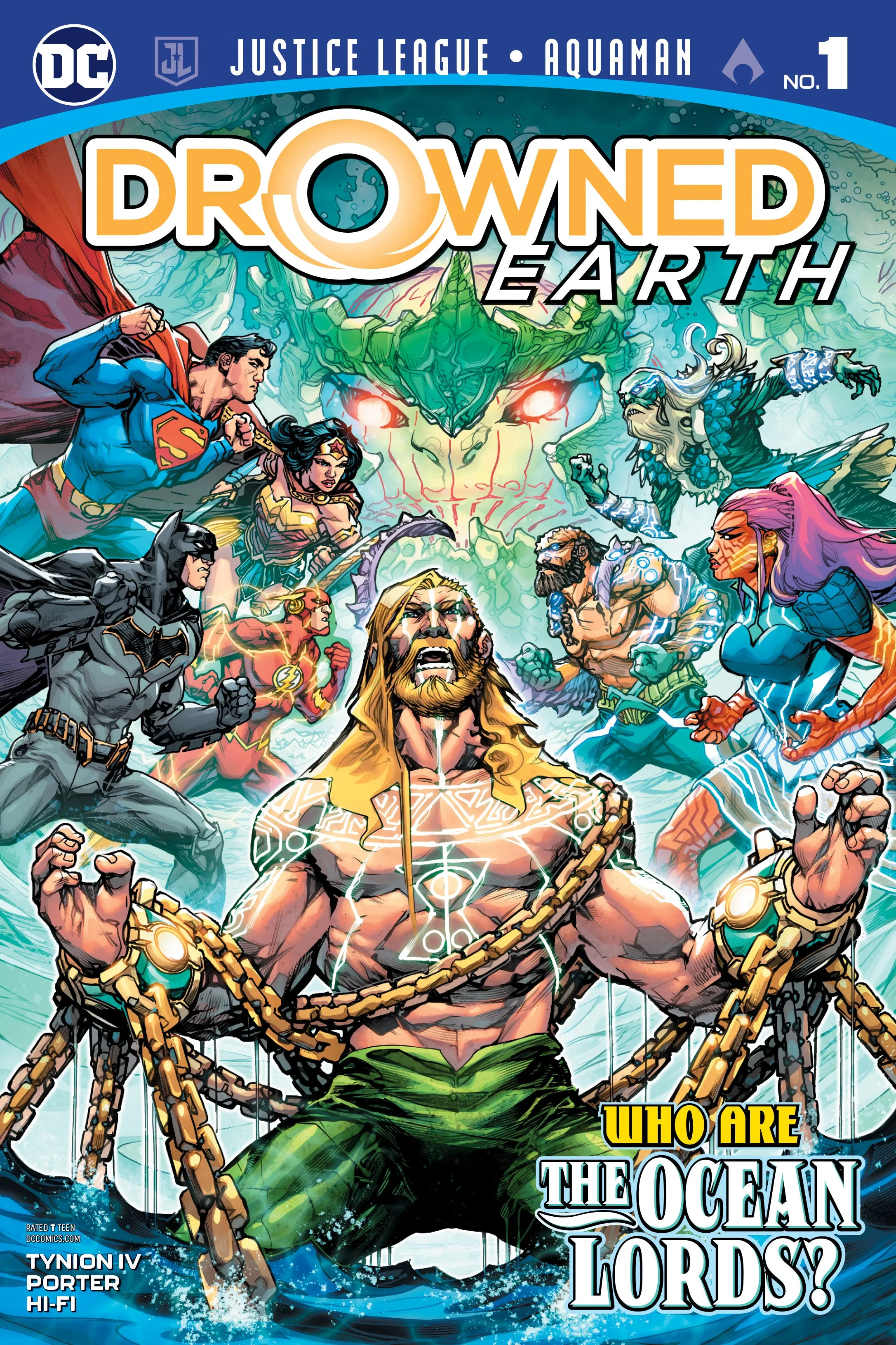 JUSTICE LEAGUE AQUAMAN DROWNED EARTH #1