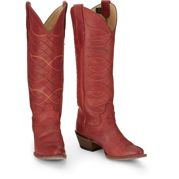 Justin Boots Fireman Womens | Style VN4459 Color Justin Red (Red)