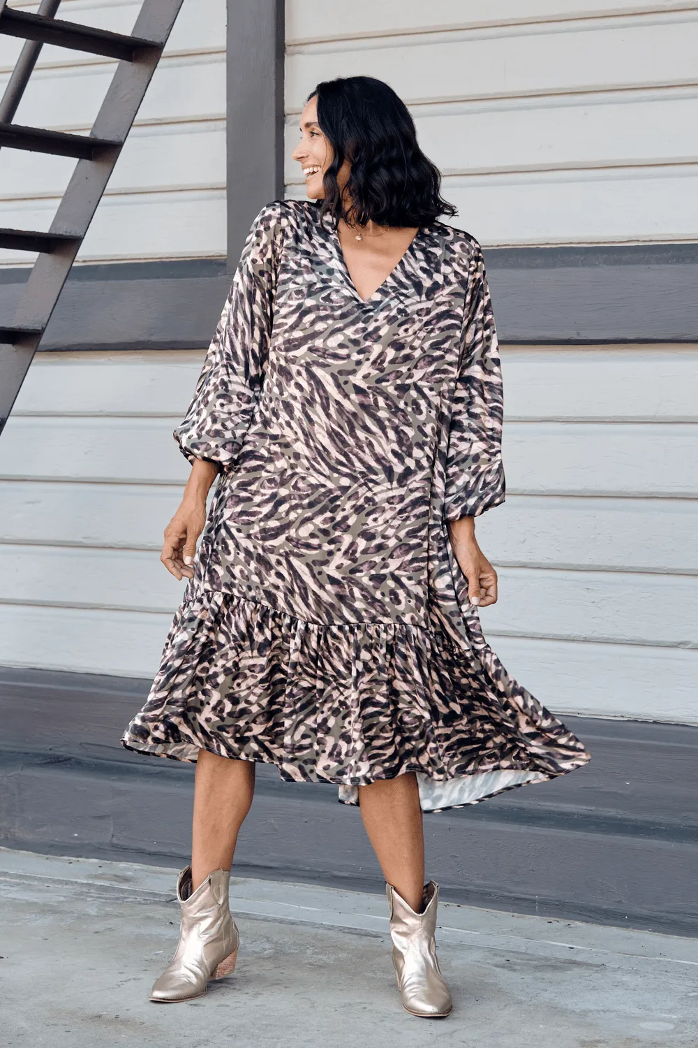 Kenza  Animal Print Dress