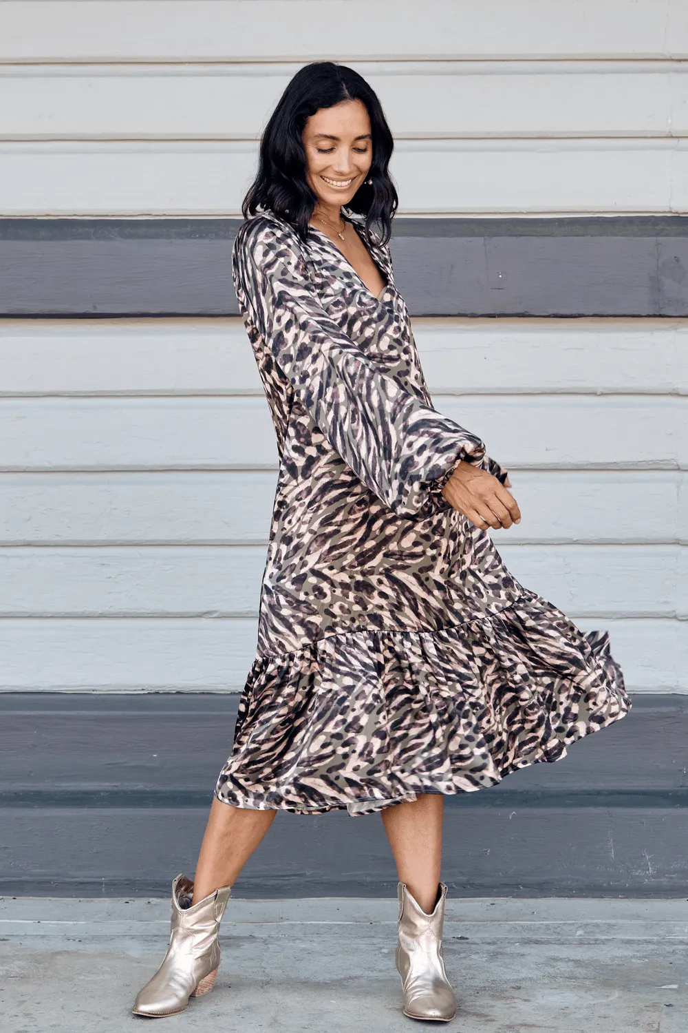 Kenza  Animal Print Dress