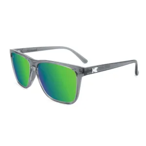 Knockaround Fast Lanes Sport Sunglasses - Clear Grey/Green Moonshine