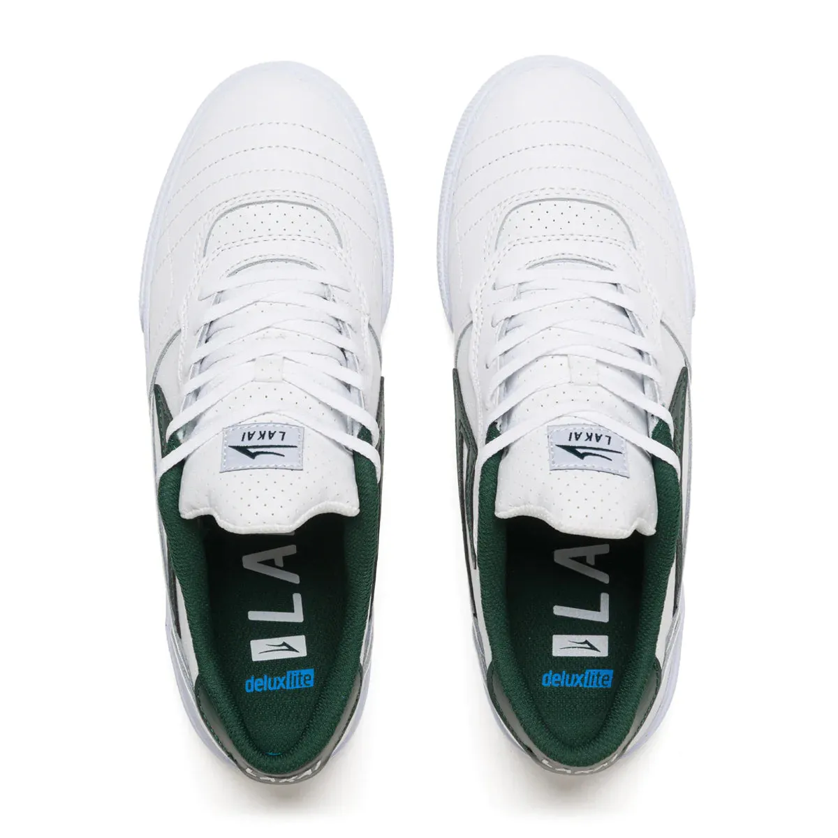 LAKAI Cambridge Shoes White/Pine Leather