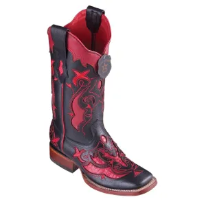 Los Altos Boots Women # 32R0720 Ladies Wide Square Boot| Style Teju Boots | Color Sanded Red