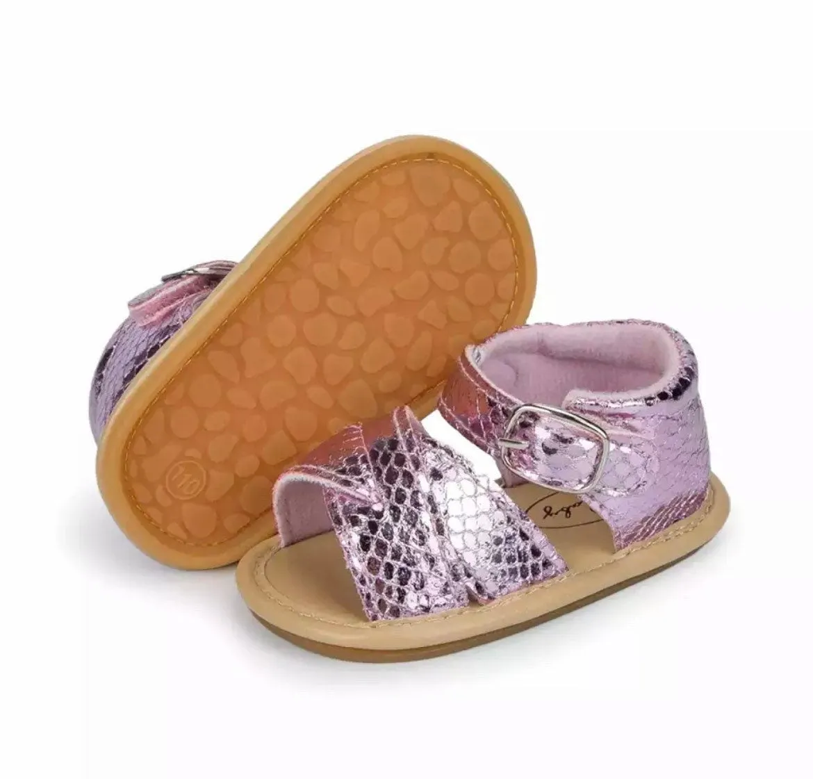 Lucy - Baby Girl Leather Sandals, First Walker