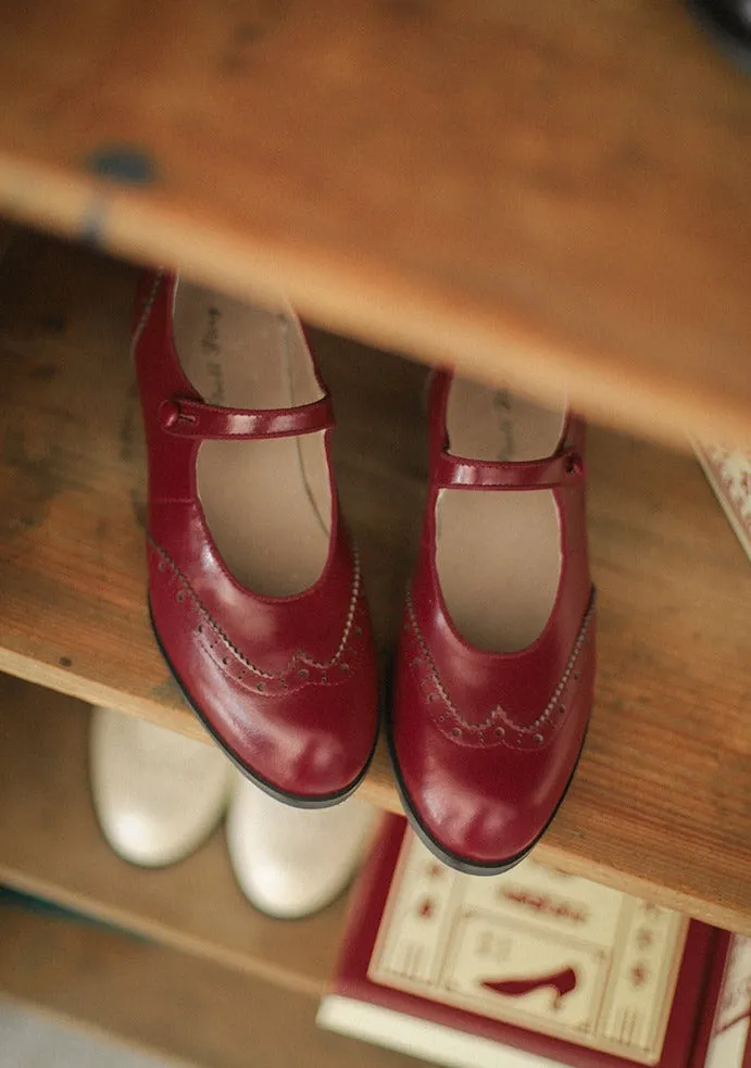 Margarita 玛格丽特 1920s Schoolgirl Reproduction Cowhide Leather Shoe