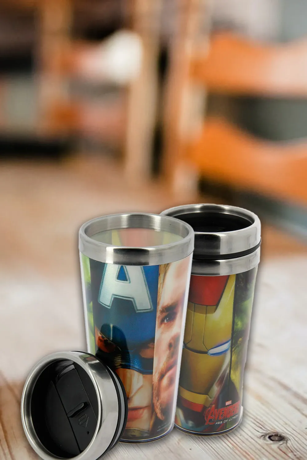 Marvel Age of Ultron Plastic Double Wall Travel Mug - 3D (lenticular)