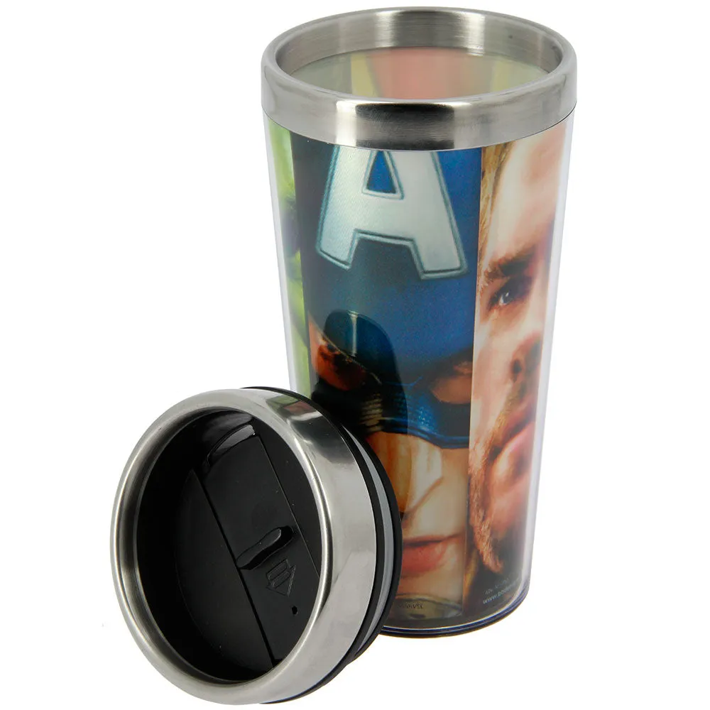 Marvel Age of Ultron Plastic Double Wall Travel Mug - 3D (lenticular)