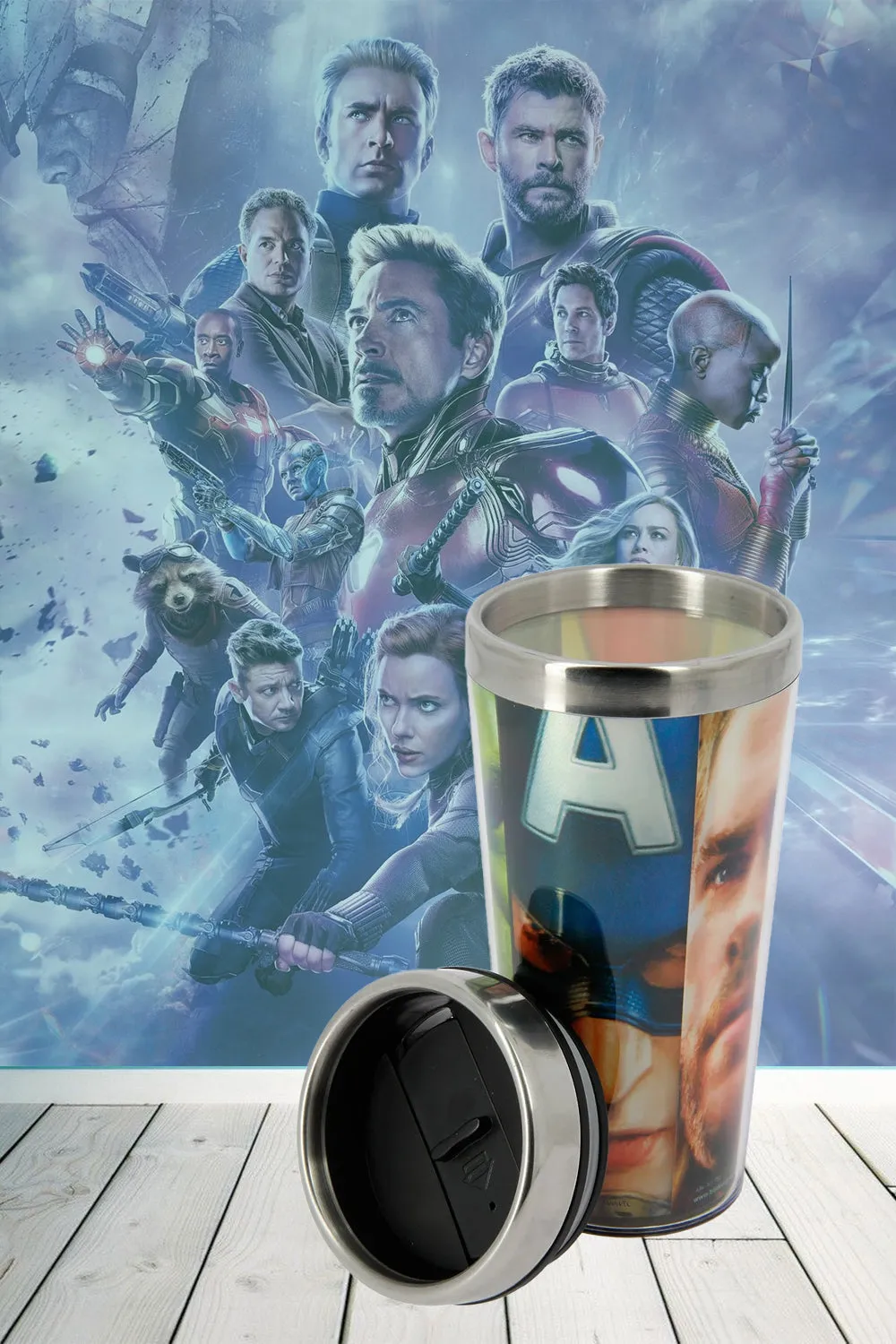 Marvel Age of Ultron Plastic Double Wall Travel Mug - 3D (lenticular)