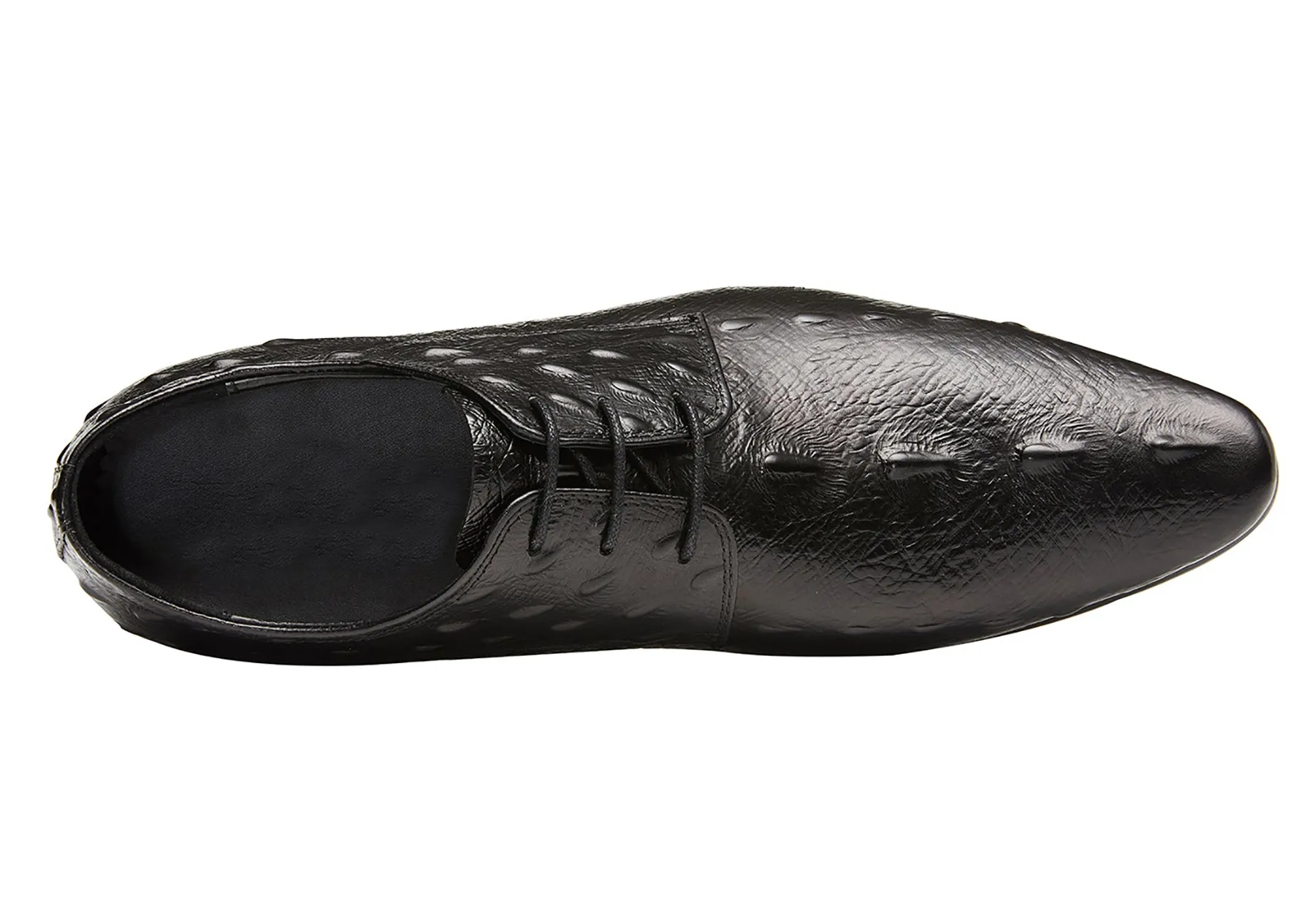 Men's Alligator Pointed Toe Derby Shoes