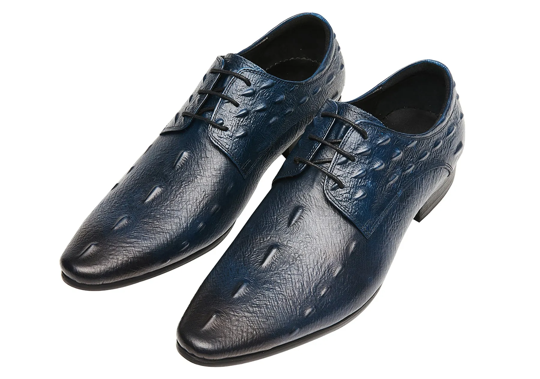 Men's Alligator Pointed Toe Derby Shoes