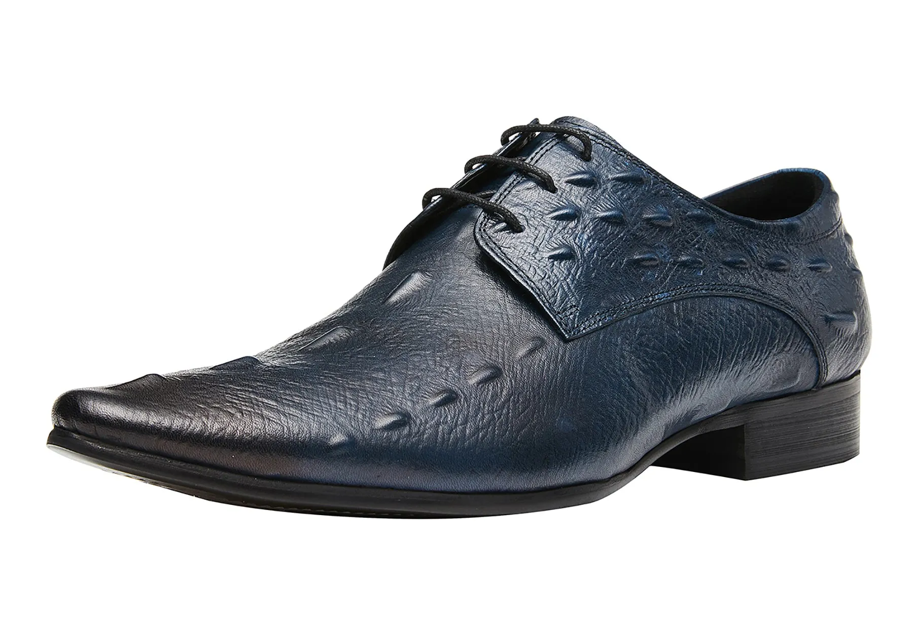 Men's Alligator Pointed Toe Derby Shoes