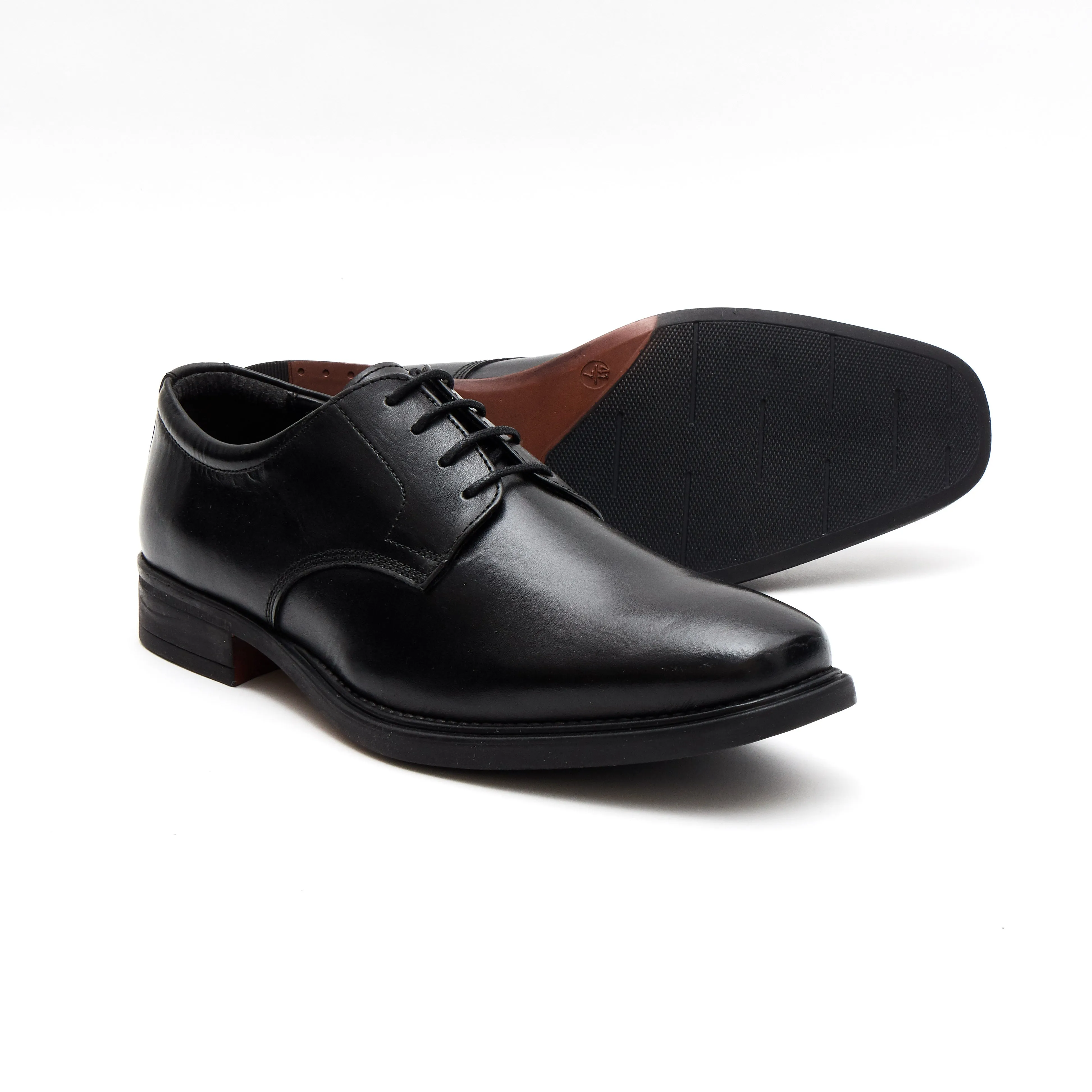 Mens Leather Formal Comfort Shoes-30866_Black