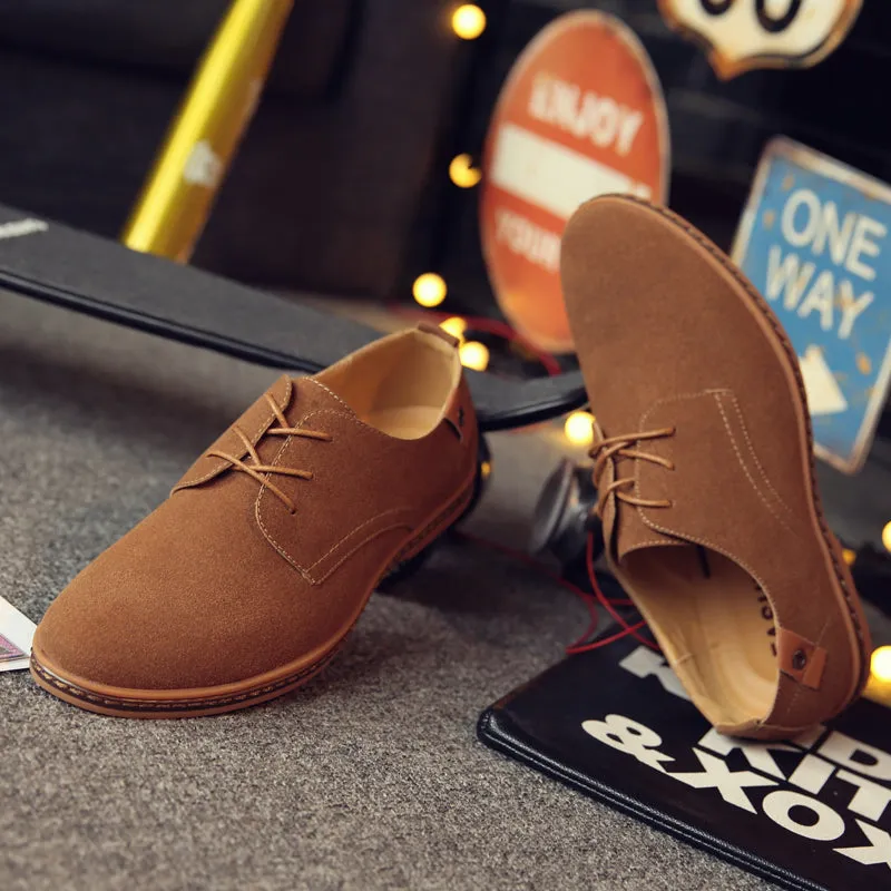 Men's Nubuck Lightweight Derby Shoes