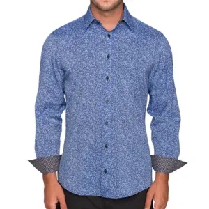 Men's Performance Stretch Long Sleeve Woven Button Down Shirt