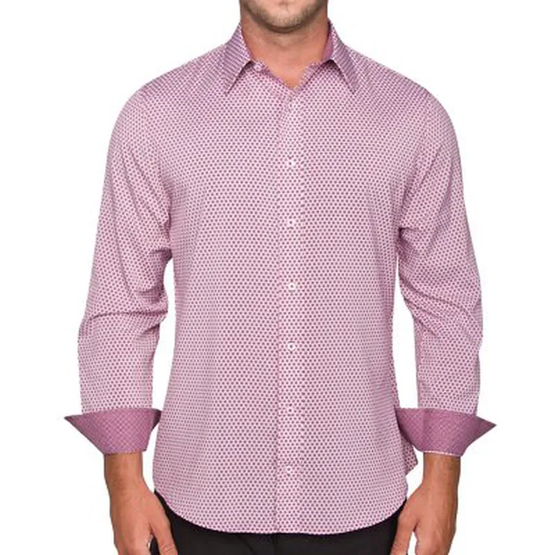 Men's Performance Stretch Long Sleeve Woven Button Down Shirt