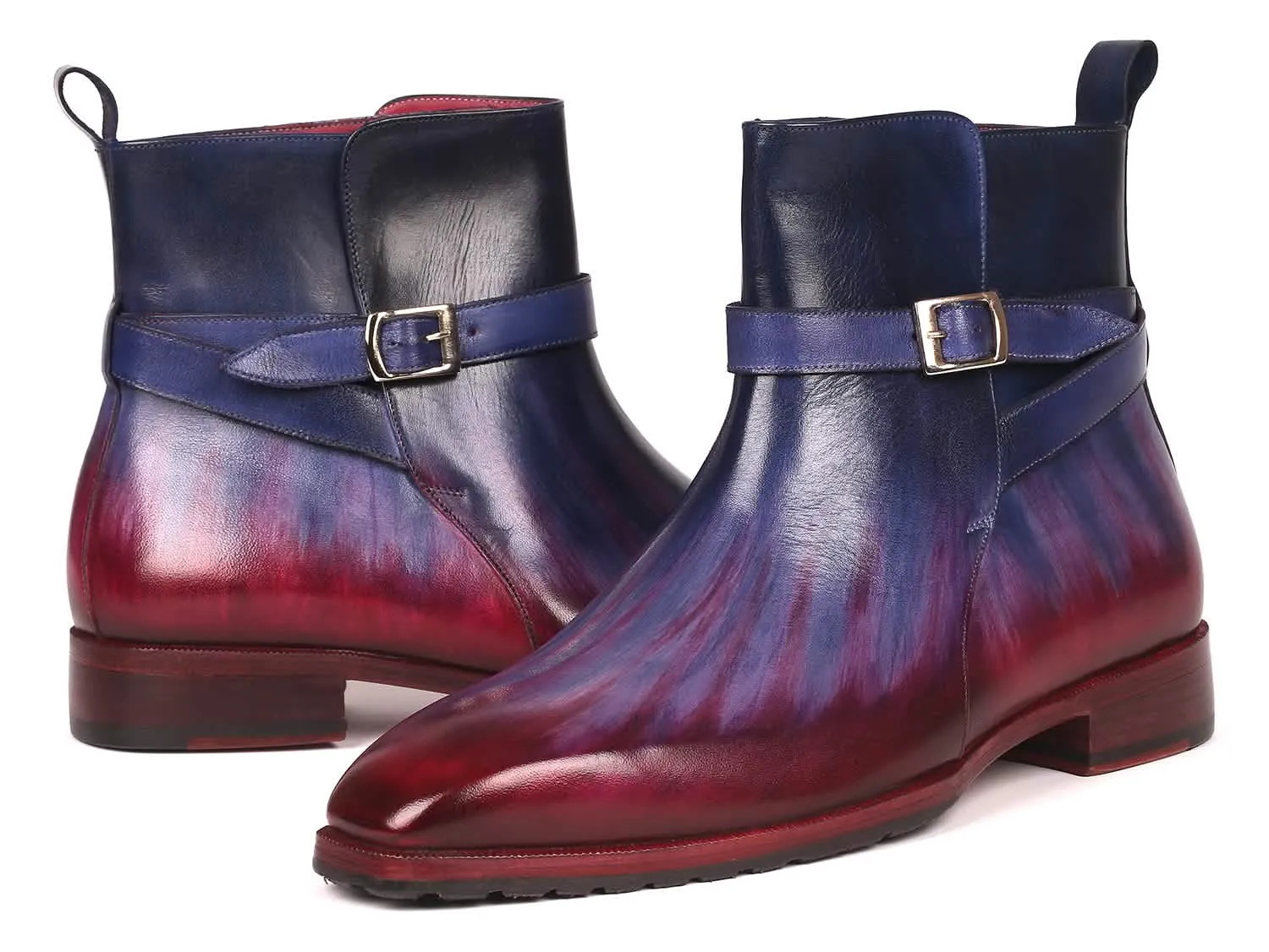 Men's Personalized Multicolor Patina Jodhpur Boots by Paul Parkman