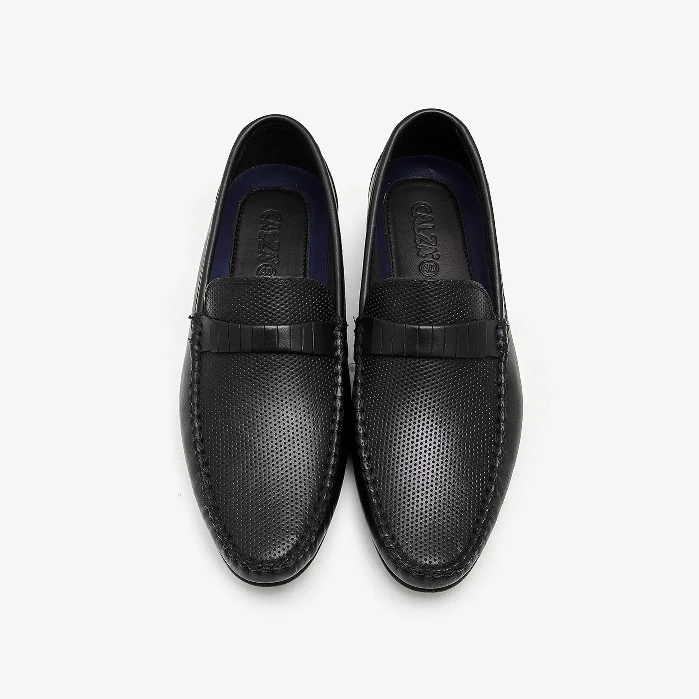 Men's Textured Leather Loafers