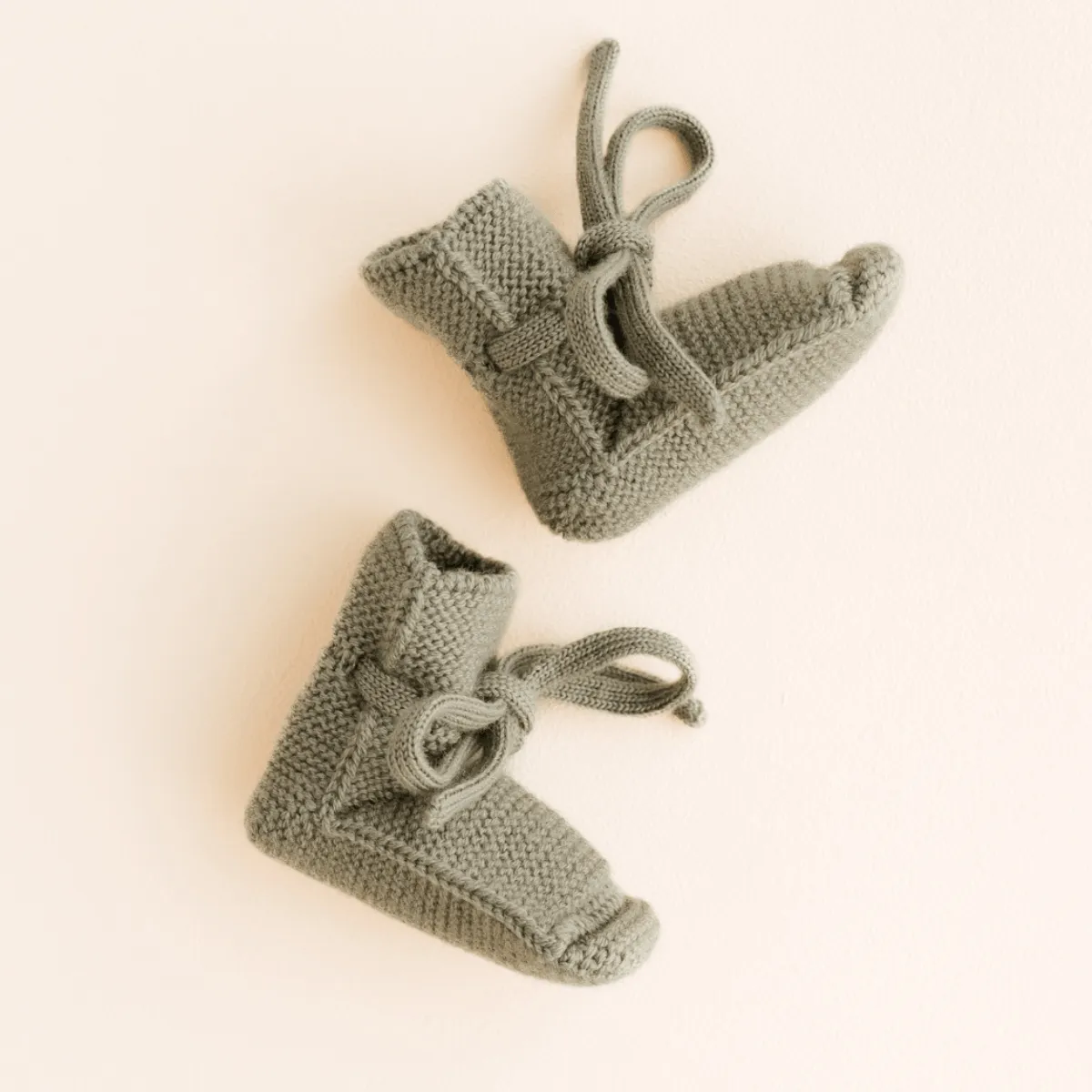 Merino Wool Booties, Artichoke