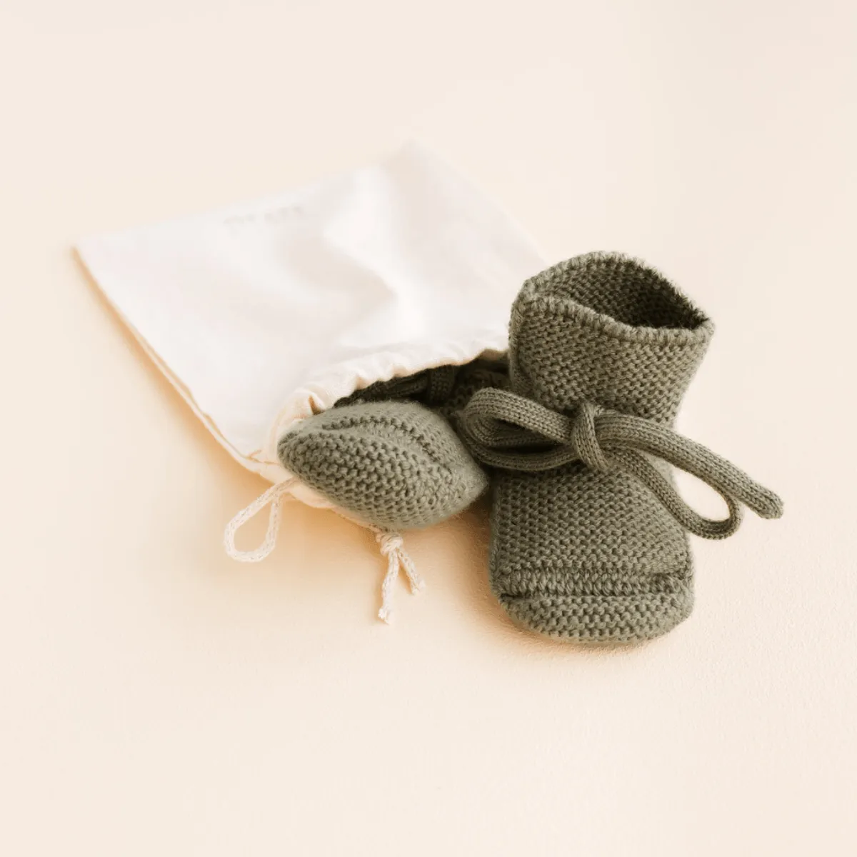 Merino Wool Booties, Artichoke