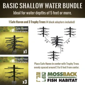 Mossback Fish Habitat Basic Shallow Water Bundle