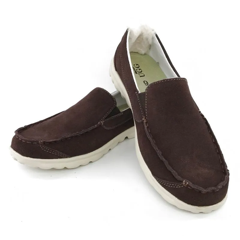 MUBO UGG Spring Style Men Moccasin - Coffee