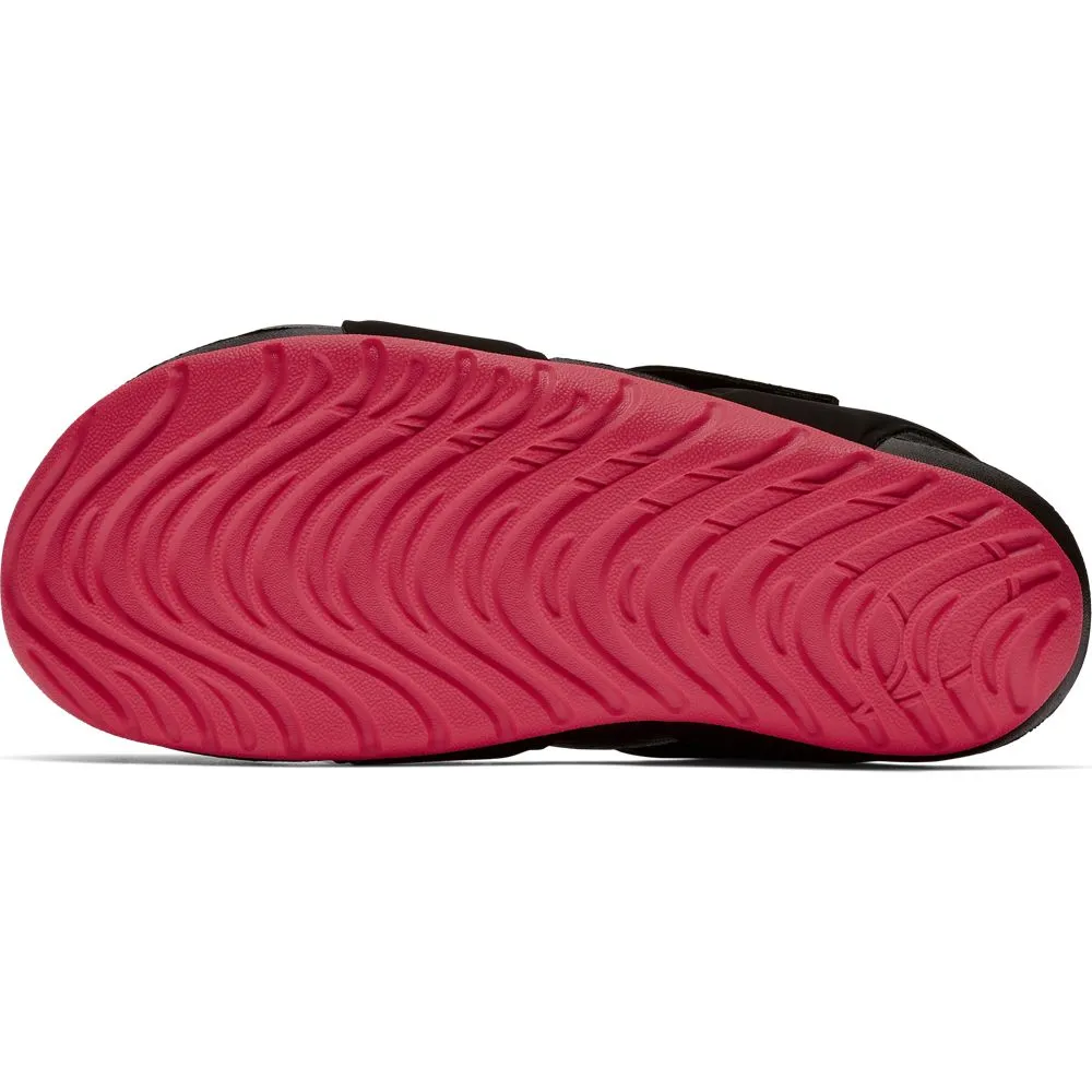 Nike Black/Racer Pink Sunray Protect Children's Sandal