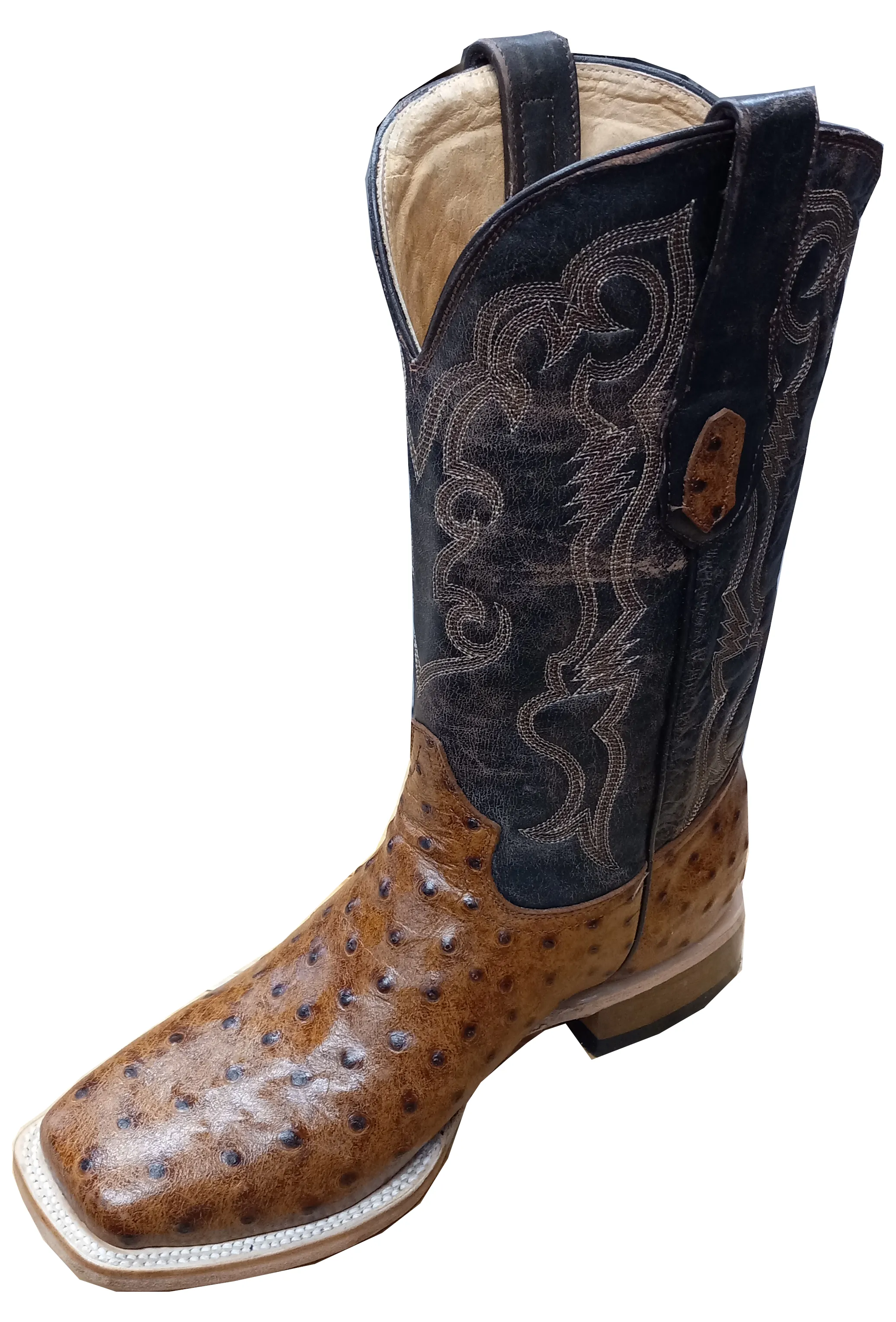 Ostrich Print Boots