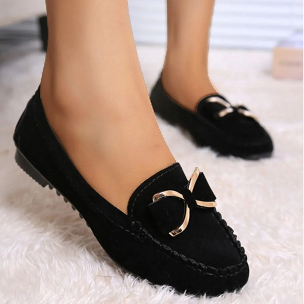 Peas shoes flat shoes bowknot - Women's shoes