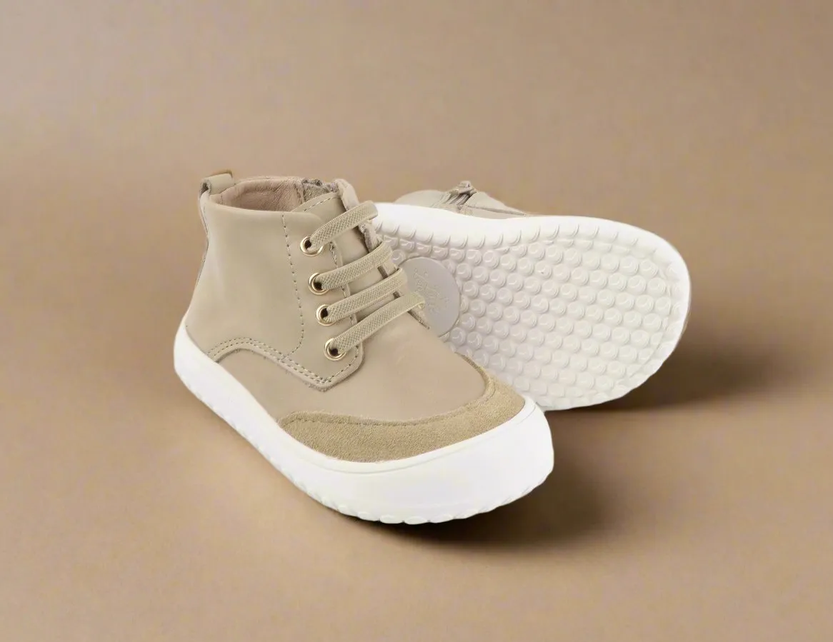 Play Perfect Beige High Top {Premium Leather}