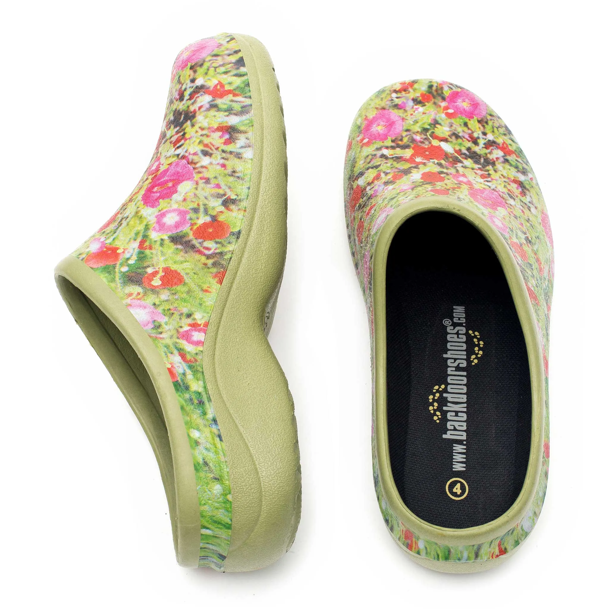 Poppy Explosion Classic Half Sizes Women's Clogs