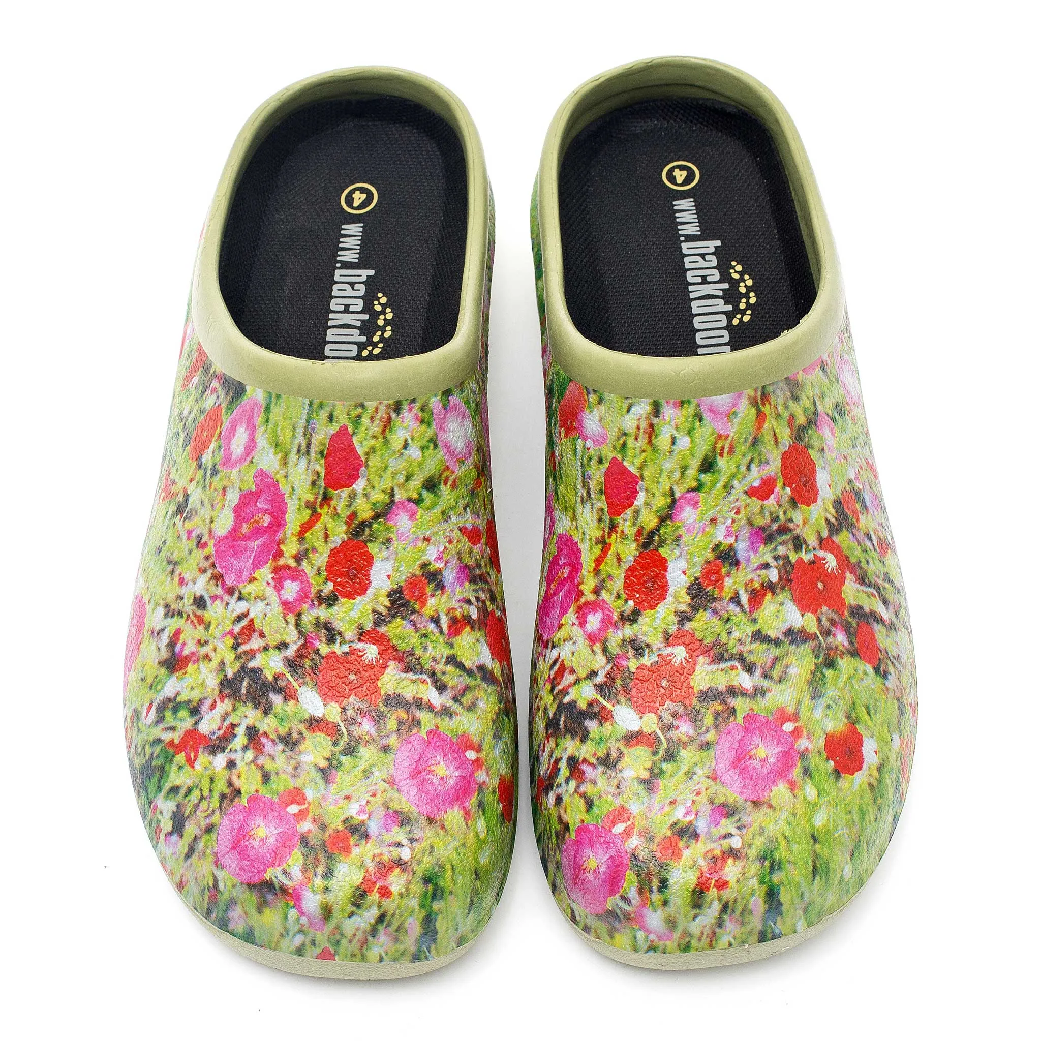 Poppy Explosion Classic Half Sizes Women's Clogs